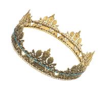 NULYLU Crown for King Cosplay Elegante Copricapo Da Uomo Accessorio Per Costumi Da Re Per Feste e Cerimonie Design Compatto e Confortevole Ottimo Per Halloween e Matrimonio