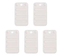 NULYLU Cunei Pezzi 5 in Mobili Plastica per Bianca Livellanti | Funzione di Bilanciamento e Antiscivolo, Adatti per Bagni e Hotel, Accessorio DIY per Montaggio