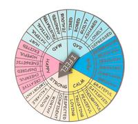 NULYLU Distintivo Feeling Wheel in Metallo Portatile Decorazione Emotiva Resistente e Compatto Accessorio Creativo per Psicologia e Regalo Speciale