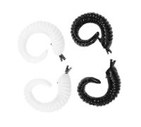 NULYLU Due Paia Fermagli Capelli Corna Pecora Halloween Cosplay Clip Decorativa Doppio Colore Nero e Bianco per Bambine Ragazze