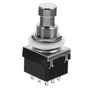 NULYLU Effetto Chitarra a 9 Pin in Metallo Nero, Pulsanti Resistenti e Commutazione Flessibile Per Strumenti Musicali, Accessorio Per Pedaliere Chitarra Elettrica Ad Uso Professionale