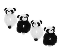 NULYLU Elastici per Chioma Accessori Adorabili e Dolci 4 in a Forma di Panda Elastici Morbidi per Ragazze per Condividere Amici