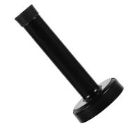 NULYLU Fermaporta in Acciaio Inossidabile Anticollisione, Design Umanizzato e Resistente, Montaggio a Parete a Terra per Ufficio e Aula, Nero