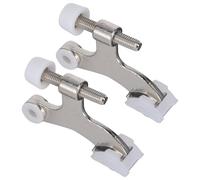 NULYLU Fermaporta Regolabile in Lega di Zinco 2 Pezzi, Design Elegante, Previene Urti della Porta Contro la Parete, Facile Installazione per Uso Domestico e Ufficio