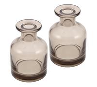 NULYLU Flaconi Diffusore in Vetro Ambrato 150 Ml Set da 2, Contenitori Vuoti per Oli Essenziali Tappo Anti-perdita, Diffusori per Aromaterapia e Spa, Bottiglie per Profumi
