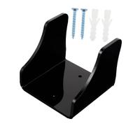 NULYLU Gancio da Muro per Chitarra e Basso in Acrilico Nero con Design Curvo Profondo, Supporto Elegante per Strumenti a Corda, per Esposizione e Fissaggio a Muro