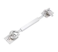 NULYLU Gancio per Porta e Finestra in Acciaio Inossidabile Argento, Resistente al Vento e Antiruggine, Design Moderno per Rafforzare Porte e Finestre