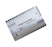 NULYLU Gauges Per Misurare Delle Corde Della Chitarra Strumento Per Chitarra e Basso Ruler Portatile e Leggero Per Musicisti Misurazione Precisa Per Setup e Riparazioni