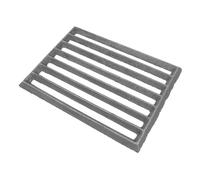 NULYLU Griglia Barbecue in Ghisa Rettangolare Distribuzione Uniforme del Calore Griglia per Fuoco Inferiore, Nera Facile da Pulire per Campeggio e Cortile