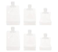 NULYLU Kit 18 Pezzi Sacchetti per Lozioni da Viaggio 30ml 50ml 100ml Borsa Portatile Trasparente per Shampoo e Prodotti la Cura della Pelle Bocca Aspirante, Resistente e