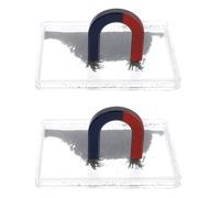 NULYLU Kit di Trucioli di Ferro Magnetico con Contenitore in Plastica Robusto e Sicuro per Esperimenti di Campo Magnetico e Attività Scientifiche in Classe