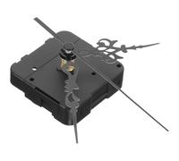 NULYLU Kit Meccanismo Orologio da Parete Movimento Inverso, Set 1 Pezzo in Plastico e Ferro, Lancette Nere per Orologi Fai da Te Visualizzazione Unica