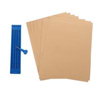 NULYLU Lavagna Didattica Braille Righe Con Celle Kit Di Scrittura Braille Con Stilo e Carta Ausilio Per Apprendimento Del Strumento Di Scrittura Per Studenti Ipovedenti