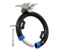 NULYLU Lucchetto Antifurto per Bicicletta e Scooter Elettrico, Lucchetto a Catena Resistente con Chiavi, Bloccaggio Freno a Disco, Adatto per Mountain Bike e Bici da Strada, Protezione