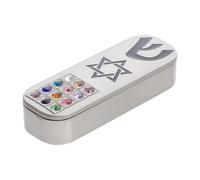 NULYLU Mezuzah Case in Metallo per Pergamena Benedizione Ebraica per Porta Decorazione Artistica per Soggiorno e Studio Uso Versatile