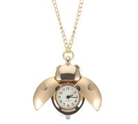 NULYLU Orologio da Tasca Quarzo Dorato a Forma di Coleottero, Creativo | Stile Retrò Delicato e Semplice, Lega di Zinco Lucida, Effetto Decorativo, Lettura Chiara
