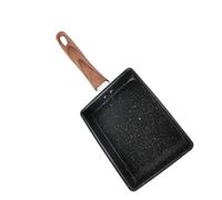 NULYLU Padella Quadrata Antiaderente per Tamagoyaki Manico Termoisolante, Mini Padella per Frittate e Uova, Adatta per Cucina Domestica e Ristoranti, Rivestimento Rapido e Uniforme,