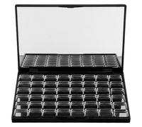 NULYLU Palette Magnetica con 48 di Cialde in Metallo per con Chiusura Magnetica e Specchio, Contenitore Vuoto 16x19mm per Ombretti e Blush per Quotidiano e Viaggio