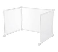 NULYLU Pannello Divisorio per Starnuti Trasparente 46x31x31 Cm Base Stabile, Schermo para-starnuti da Scrivania per Studenti e Ufficio, Barriera Protettiva Anti-contagio Autoportante