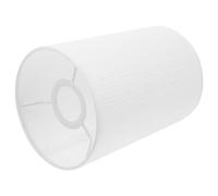 NULYLU Paralume Copertura in Metallo Vintage Lampada Cilindrico Pvc e E27 E14 Soffusa Design Rustico Semplice Bianco per Lampade per Loft e Bar