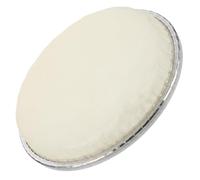 NULYLU Pelle per Tamburo Africano Rotonda da 8 Pollici Cornice, Pelle Sintetica Beige, Design Adatto per Djembè e Percussioni in Eventi Musicali Vari