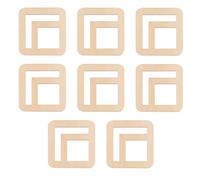 NULYLU Pendenti in Legno per Orecchini Donna 36 Pezzi, Ciondoli | Beige, per Collane e Progetti Artigianali, Leggeri, per Ornamenti Sospesi e Creazioni Fatte a Mano