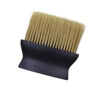 NULYLU Pennello Per Taglio Capelli Barbiere Con Manico Nero e Setole Gialle Morbide Spazzola Duster Per Collo e Viso Rimuovi Capelli Spezzati Per Salone Parrucchiere