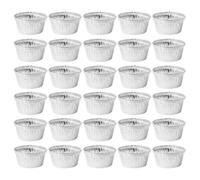 NULYLU Pirottini in Carta Stagnola per Dolci 30 Pezzi, Stampi per Crostate e Cupcake Resistenti al Calore, Utensili da Cucina per Cottura in Forno per Casa, Asilo e Ristoranti