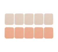 NULYLU Piumini per Trucco Viso Quadrati 10 Pezzi Set, Puff Cipria per Uso Asciutto e Bagnato, Strumenti Cosmetici Delicati per Pelle Fragile, Accessori Make Up Portatili per Ragazze