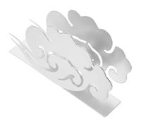 NULYLU Portatovaglioli Supporto Versatile per Tovaglioli da Tavolo in Ferro Argento Elegante e Salvaspazio per Uffici e Case Moderne