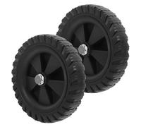 NULYLU Rotelle di Ricambio per Compressore D’aria 6,2 Pollici in Gomma Solida, Set 2 Pezzi, Montaggio senza Sforzo, Riduzione Rumore, Compatibili la Maggior Parte dei Compressori per Uso