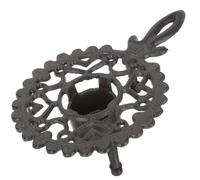 NULYLU Scalda Teiera in Ferro Ghisa Resistente Supporto Porta Tealight, Stufa per Riscaldamento del Tè per Uso Domestico, Base Riscaldante Decorativa per Amanti del Tè