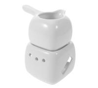 NULYLU Scaldacera in Ceramica Bianco per Lumini da Tè, Bruciatore di Fragranze per Casa Controllo Temperatura, Diffusore di Aromi per Aromaterapia e Ambienti Relax