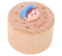 NULYLU Scatola in Legno per Denti da Latte e Chioma, Organizer Versatile e Portatutto per Ricordi Unici, Adatta per Casa e Viaggio
