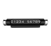NULYLU Segnale del Numero di Telefono Retrattile in Metallo Resistente, Piastra Luminosa per Parcheggio Temporaneo, Adatto per Auto e Notifiche di Sosta Breve Colore Casuale
