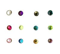 NULYLU Segnaposto Bicchieri Magnetici in Acrilico 12 Pezzi, Lavabili | Cocktail Party e Fratellanza, Applicazione Facile, Inodore e Riutilizzabile, Set da 12 Pezzi Colore Casuale