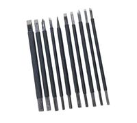 NULYLU Set 10 Pezzi Utensili per Intaglio Pietra Scalpelli in Acciaio Tungsteno per Principianti e Artigiani