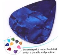 NULYLU Set 50 Plettri per Chitarra in Celluloide 0,71 Mm, Plettri per Dito Indice e Pollice, Accessori Resistenti per Chitarra, Basso e Ukulele per Principianti