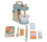 NULYLU Set da Cucina Giocattolo in Legno Frullatore Manuale, Accessori Essenziali per Gioco Creativo e Ordinamento, per Gioco Immaginativo Singolo di Gruppo