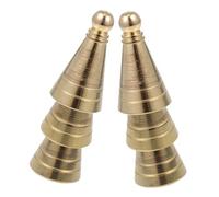 NULYLU Set di 6 Stampi per Incenso in Ottone Riutilizzabili, Leggeri e Portatili, Design Classico a Forma di Cono e Torre per Sessioni di Creazione di Incenso in Viaggio