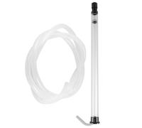 NULYLU Sifone e in Automatico Trasparente da 125 per Cm Corpo Plastica Leggero, Facile da Usare Produzione di la in Casa e Birra