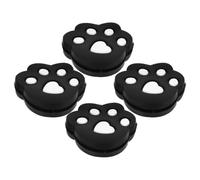 NULYLU Smorzatore in Silicone per Racchetta da Tennis, 4 Pezzi Nero | Accessori Tennis Compatti, Assorbimento Urti, Facili da Trasportare, per Migliorare la Costanza del Colpo