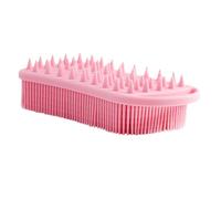 NULYLU Spazzola per Massaggi in Silicone Rosa per Bagno Confortevole, Spazzola per Shampoo Massaggiante Delicata che Evita di Graffiare Capelluto