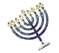 NULYLU Spilla Ebraica Vintage Con Menorah Spilla Decorativa Multifunzionale Per Abbigliamento Festivo Accessorio Elegante Per Feste e Regali Di Hanukkah