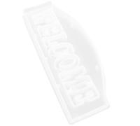 NULYLU Stampo Manuale in Silicone per Lettere Welcome per Epossidica, Resistente All'usura e Comodo, per Decorazioni Desktop Fai da Te