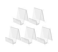 NULYLU Supporto Acrilico 5 per Trasparente in e Funzione di Facile Riposizionamento Album per Scrivania Ufficio e Esposizioni Pubblicitarie