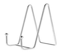 NULYLU Supporto per Cornice e Porta Piatti in Metallo, Espositore Porta Libri Stabile, Cavalletto Decorativo Piccolo per Foto e Dipinti, per Casa, Ufficio e Ristoranti
