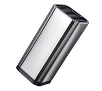 NULYLU Supporto per Taglierina in Acciaio Inossidabile, Portacoltelli da Cucina Pratico e Resistente, Ceppo per Coltelli Compatto per Uso Domestico, Ristorante e Hotel