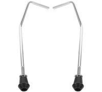 NULYLU Supporto per Tom Drum in Metallo Argento, 2 Pezzi, Accessorio per Batteria Compatibile Vari Marchi, Sicurezza Garantita per Strumenti a Percussione