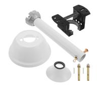 NULYLU Supporto per Ventilatore con Asta da 20cm in Ferro Bianco, Montaggio Rinforzato per Ventilatore da Soffitto, per Vacanze Estive in Aree Esterne Protette e Patios